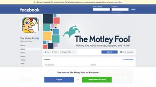 
                            5. The Motley Fool - About | Facebook