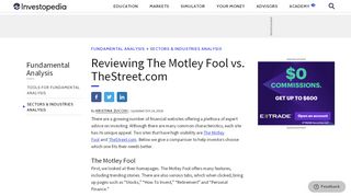 
                            13. The Motley Fool vs. TheStreet: Which Is Which? - Investopedia