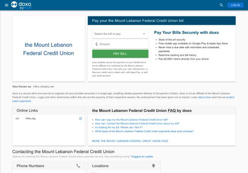 
                            13. the Mount Lebanon Federal Credit Union: Login, Bill Pay, Customer ...