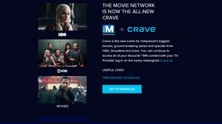 
                            8. THE MOVIE NETWORK IS NOW THE ALL-NEW CRAVE