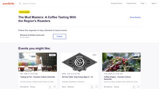 
                            12. The Mud Masters: A Coffee Tasting With the Region's Roasters Tickets ...