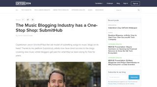 
                            7. The Music Blogging Industry has a One-Stop Shop: SubmitHub ...