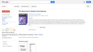 
                            11. The Musician's Guide to the Internet