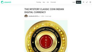 
                            4. THE MYSTERY CLASSIC COIN INDIAN DIGITAL CURRENCY - Steemit