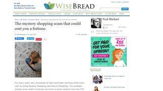 
                            11. The mystery shopping scam that could cost you a fortune. - Wise Bread
