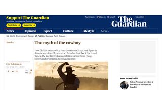 
                            4. The myth of the cowboy | Books | The Guardian