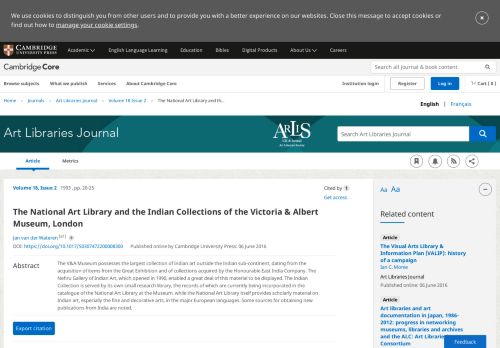 
                            11. The National Art Library and the Indian Collections of the Victoria ...