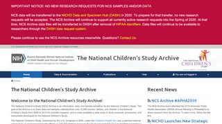 
                            9. The National Children's Study Archive