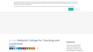 
                            5. The National College for Teaching and Leadership (NCTL)
