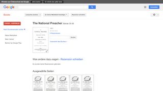 
                            11. The National Preacher - Google Books-Ergebnisseite
