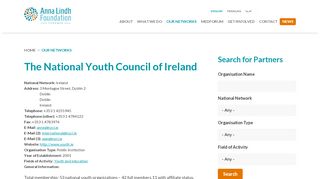 
                            13. The National Youth Council of Ireland | Anna Lindh Foundation