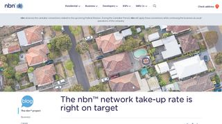 
                            11. The nbn™ network take-up rate is right on target | nbn - Australia's ...