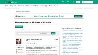 
                            7. The new Asean Air Pass - Air Asia - Air Travel Forum - TripAdvisor
