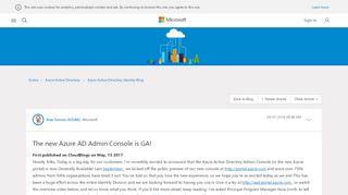 
                            6. The new Azure AD Admin Console is GA! - Microsoft Tech Community ...