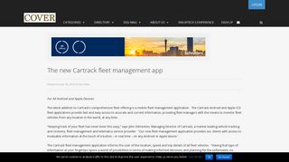 
                            12. The new Cartrack fleet management app - COVER Publications