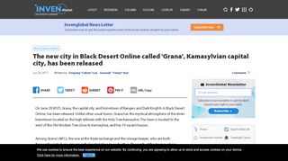 
                            13. The new city in Black Desert Online called 'Grana', Kamasylvian ...