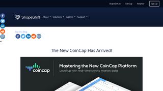 
                            8. The New CoinCap Has Arrived! - ShapeShift
