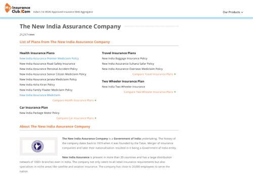 
                            11. The New India Assurance Company - Policy Reviews, Premium ...