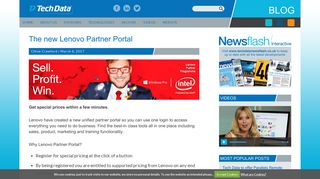 
                            4. The new Lenovo Partner Portal - Tech Data UK Blog