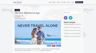 
                            4. The New MissTravel AppMissTravel Travel Blog