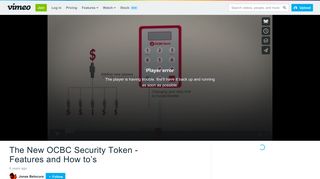 
                            5. The New OCBC Security Token - Features and How to's on Vimeo