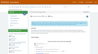 
                            9. The New Office 365 Login Portal - ServiceNow