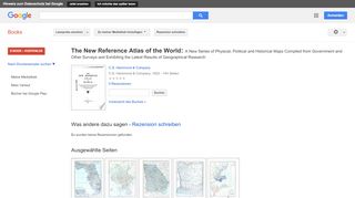 
                            6. The New Reference Atlas of the World: A New Series of Physical, ...