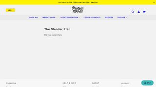 
                            6. The New Slender Plan | 4 Week Weight Loss Plan | Protein World