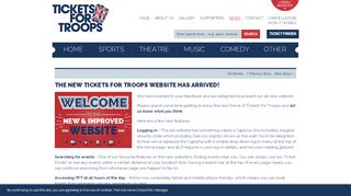 
                            4. THE NEW TICKETS FOR TROOPS WEBSITE HAS ARRIVED! | Tickets ...