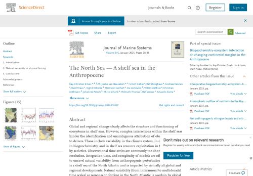 
                            6. The North Sea — A shelf sea in the Anthropocene - ScienceDirect