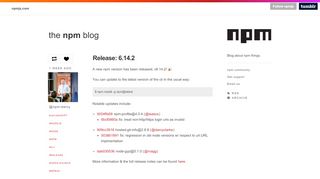 
                            9. The npm Blog