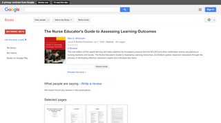 
                            11. The Nurse Educator's Guide to Assessing Learning Outcomes