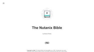 
                            11. The Nutanix Bible