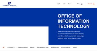 
                            11. The Office of Information Technology at Boise State University