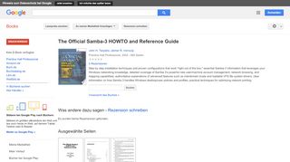 
                            9. The Official Samba-3 HOWTO and Reference Guide