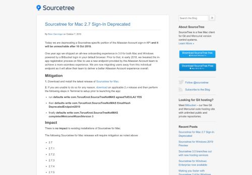 
                            9. The Official SourceTree Blog - free client for Git and Mercurial version ...