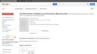 
                            11. The Old Families of Salisbury and Amesbury, Massachusetts: With Some ...