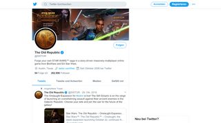 
                            6. The Old Republic (@SWTOR) | Twitter