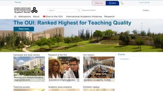 
                            8. The Open University of Israel - academic degrees and academic ...