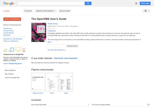 
                            8. The OpenVMS User's Guide - Resultado da Pesquisa de livros Google