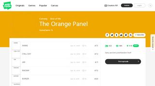 
                            8. The Orange Panel, List1 | - Webtoon
