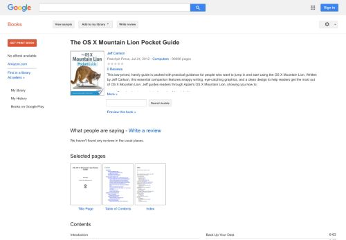 
                            9. The OS X Mountain Lion Pocket Guide