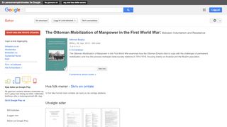 
                            12. The Ottoman Mobilization of Manpower in the First World War: Between ...