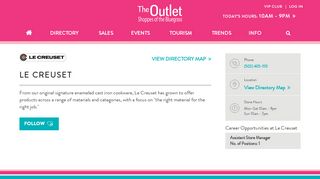 
                            10. The Outlet Shoppes of the Bluegrass ::: Le Creuset