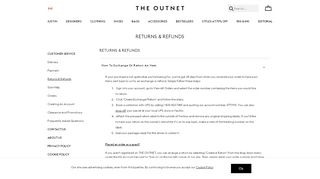 
                            10. THE OUTNET | Returns & Refunds