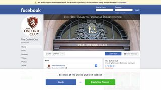 
                            10. The Oxford Club - Home | Facebook