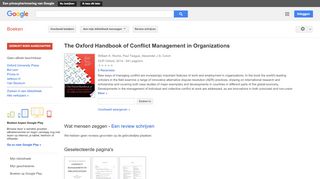 
                            9. The Oxford Handbook of Conflict Management in Organizations
