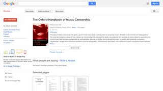 
                            12. The Oxford Handbook of Music Censorship