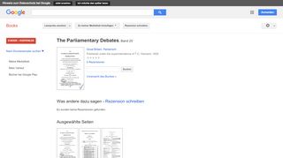 
                            7. The Parliamentary Debates - Google Books-Ergebnisseite