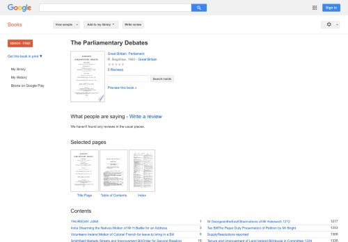 
                            12. The Parliamentary Debates